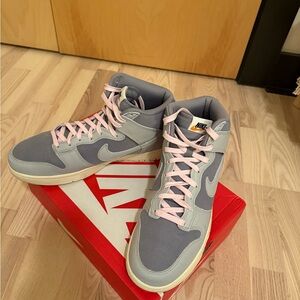 Nike Gray and Pink High-Tops